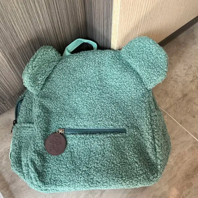 Personalized Embroidered Toddler Backpack Bag Lightweight Plush Bear Bag Kids Custom Name Backpack Gift for Boys Girls Ladies