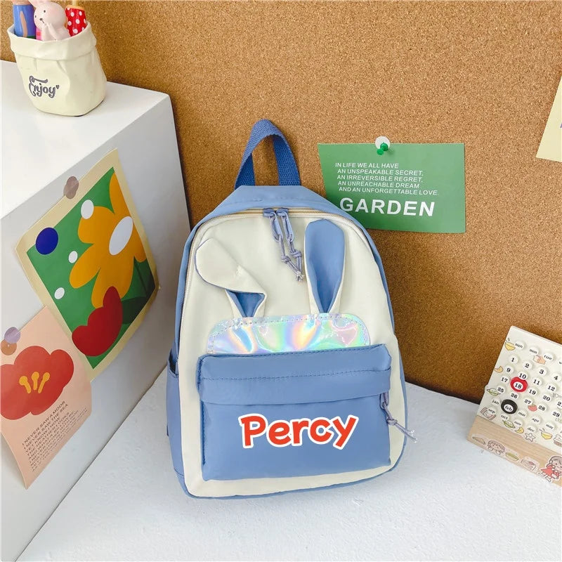 Children's Gift Customized Name Cute Cartoon Boy And Girl Travel Backpack mbroidered Personalized Kindergarten Opening Gift Bag