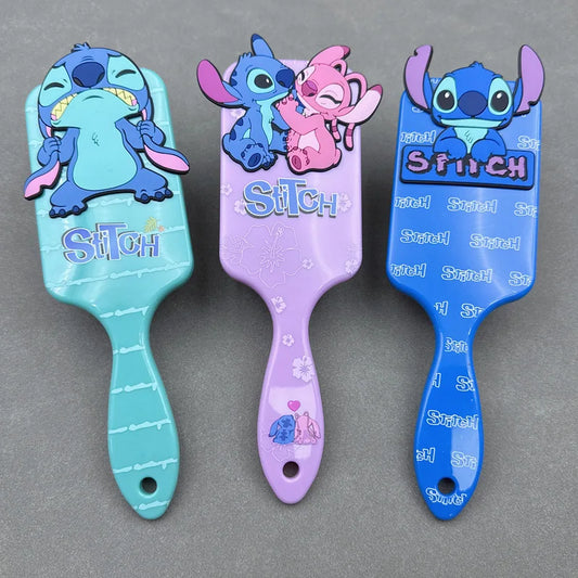 Miniso Disney Animation Lilo & Stitch Comb Series Cartoon Stitch Peripheral Air Cushion Massage Comb Children Girl Student Comb