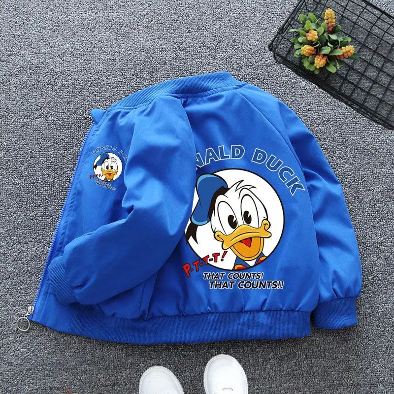 Spring Baby Boys Girls Coats Cartoon Mickey Mouse Hoodies Jacket For Kids Sweatshirt Children Windbreaker Outerwear 1-6 Years