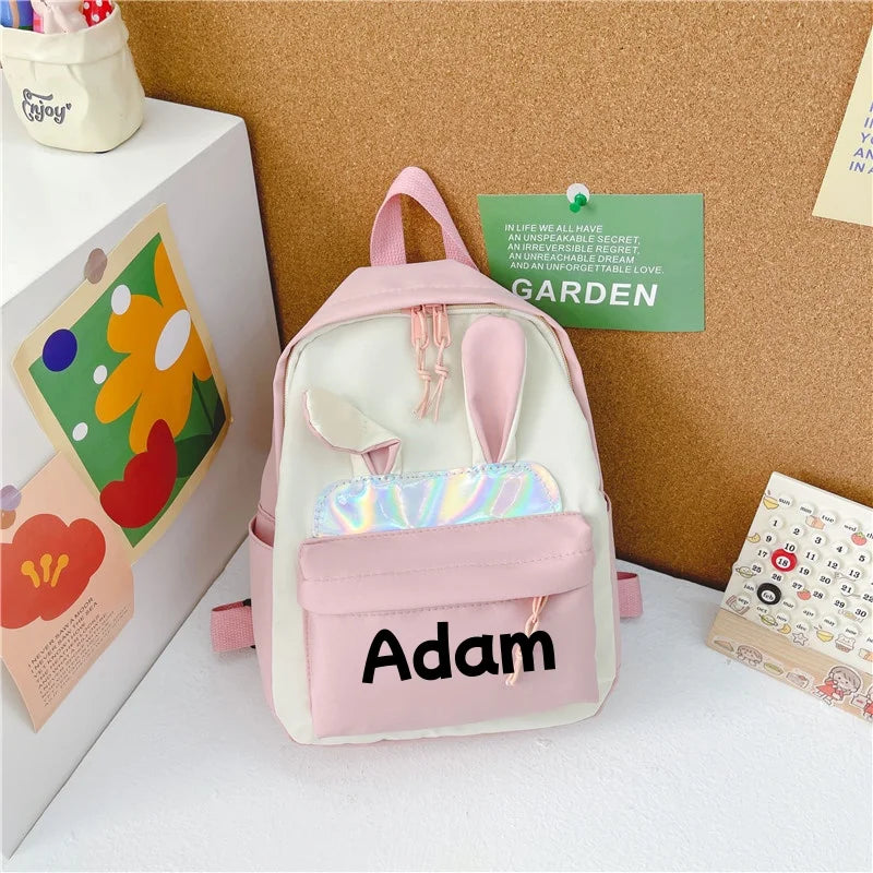 Children's Gift Customized Name Cute Cartoon Boy And Girl Travel Backpack mbroidered Personalized Kindergarten Opening Gift Bag