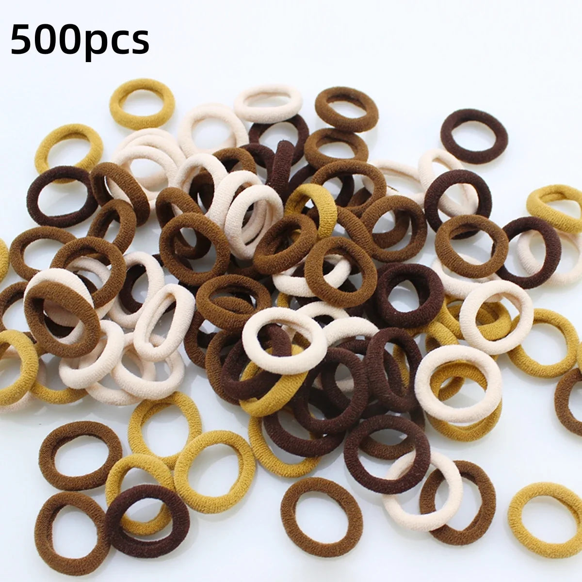 100/300/500 pcs Girls Colorful Elastic Hair Bands Ponytail Hold Hair Tie Rubber Bands Scrunchie Hair Accessories Bands for Girls