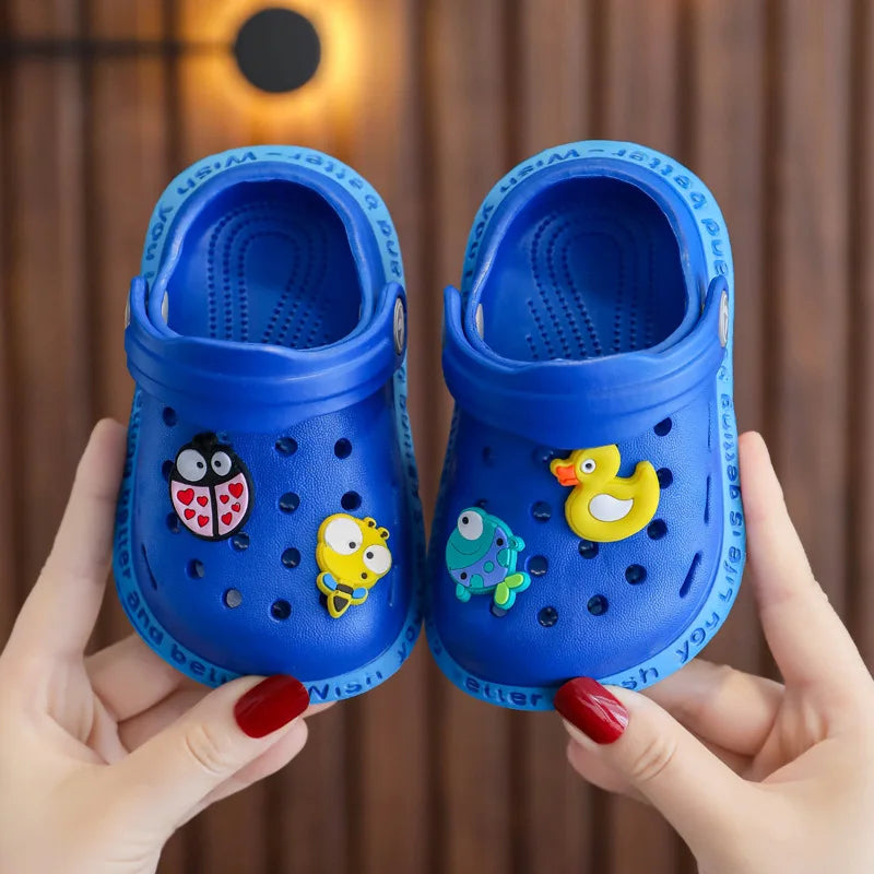 Children's Sandals and Slippers Cartoon Soft Sole Anti Slip Children's Shoes Girls' Indoor Home Shoes Boys' Sandals  Kids Shoes