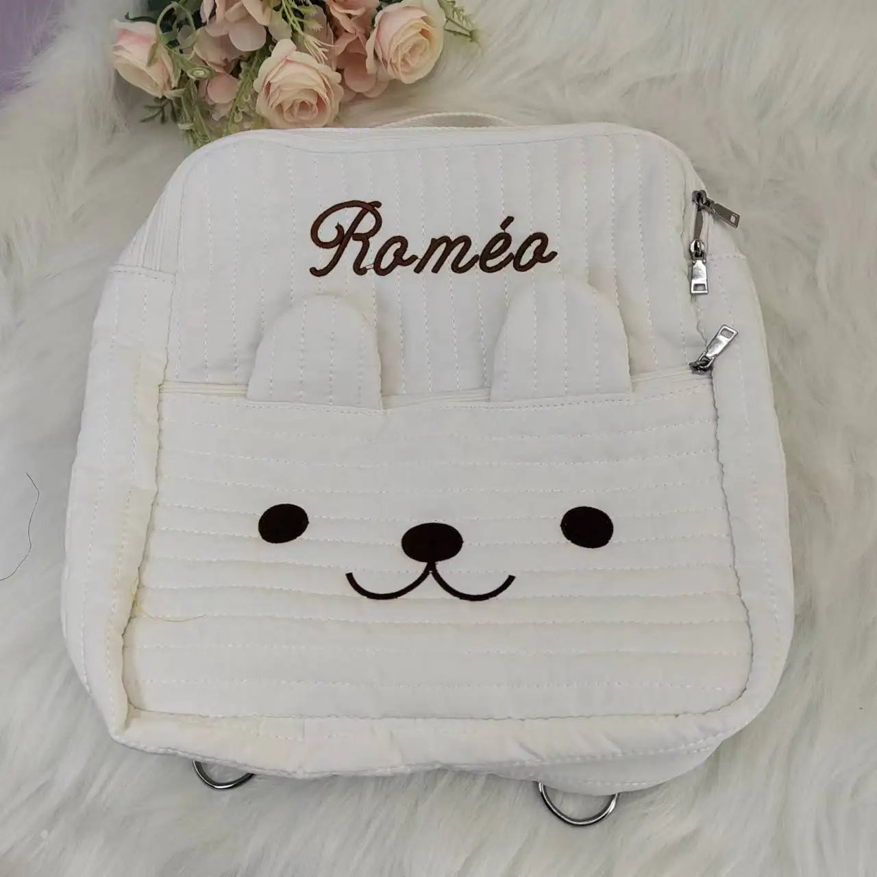 Personalized Embroidered Bear Kids Backpack Toddler School Bags Children Gifts Infant Backpack Kindergarten Student Book Bag