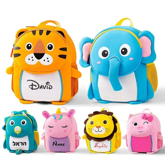 Custom any name Toddlers Backpack for Girl Cute Preschool Backpack Personalised Embroidery 3D Schoolbag Toddler Bookbag for Kids