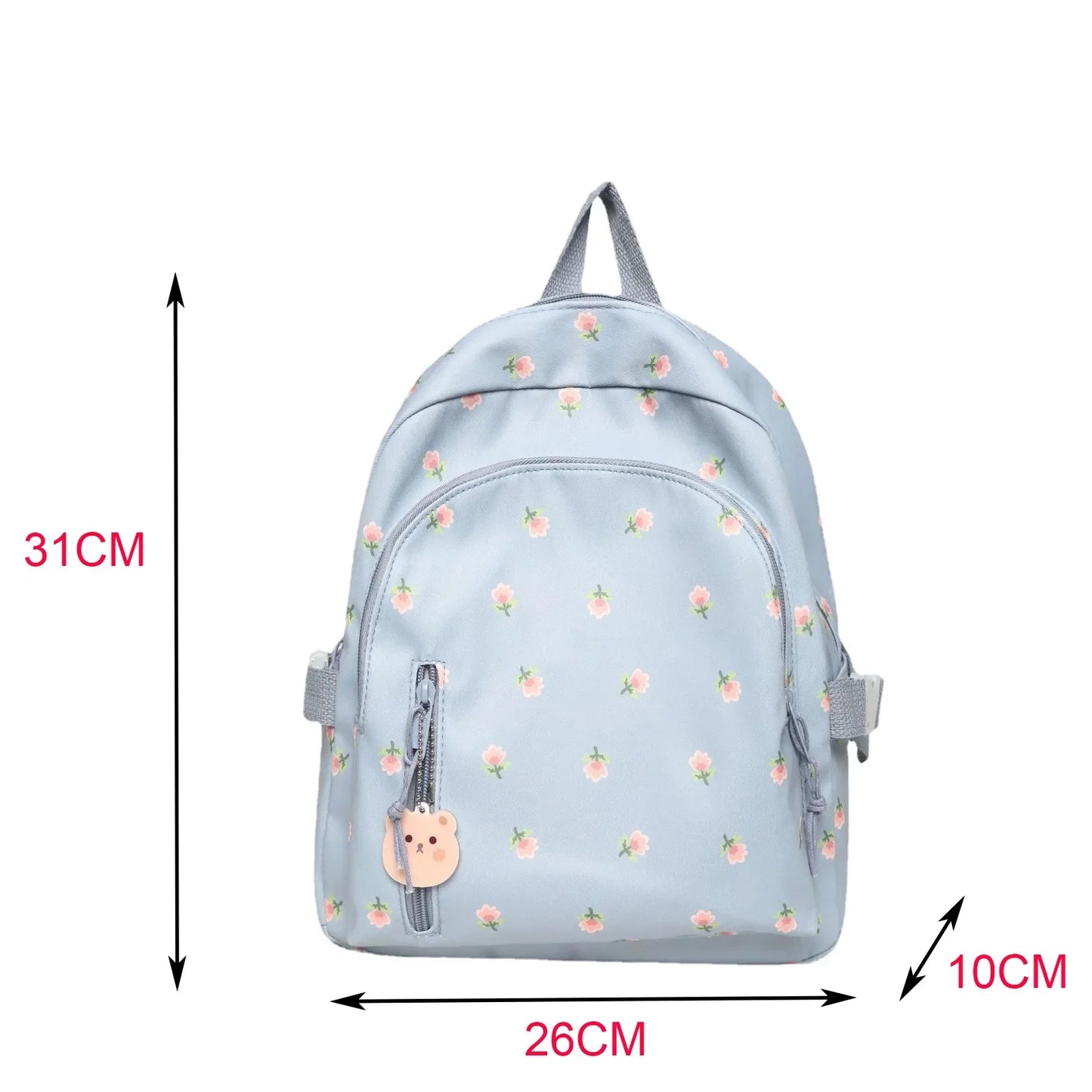 Personalised Embroidery Name Floral Backpack School Kawaii Backpack for Girls, Casual Daypack Ladies Backpacks Rucksack Handbags